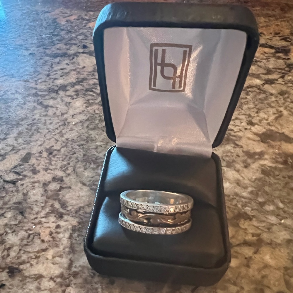 Hyo silver mens ring size 9